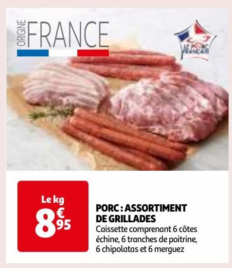 PORC : ASSORTIMENT DE GRILLADES