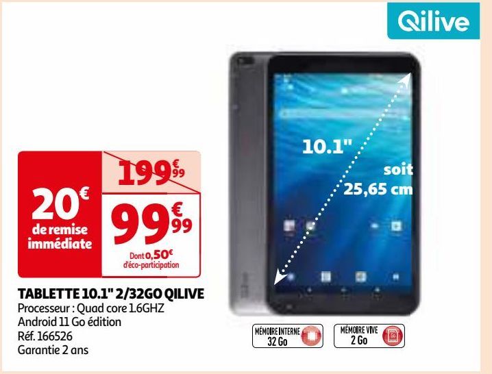 TABLETTE 10.1" 2/32GO QILIVE