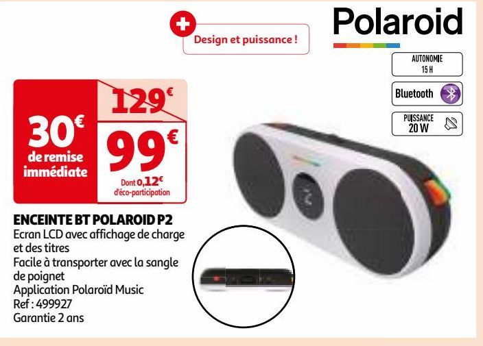 ENCEINTE BT POLAROID P2