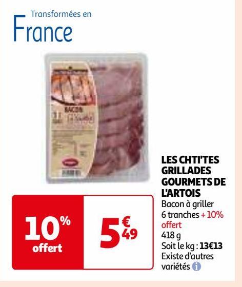 LES CHTI'TES GRILLADES GOURMETS DE L'ARTOIS