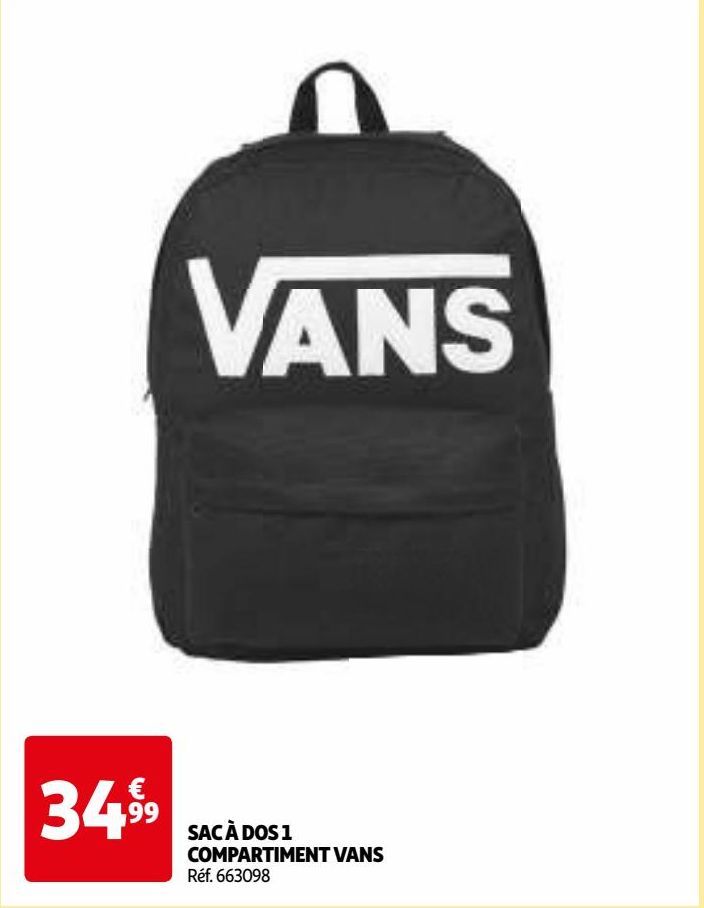 SAC À DOS 1 COMPARTIMENT VANS