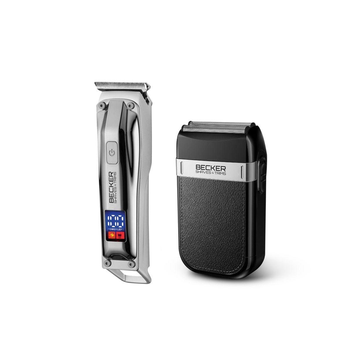 BECKER SHAVES TRIMS KIT TONDEUSE + RASOIR SHAVES LAB