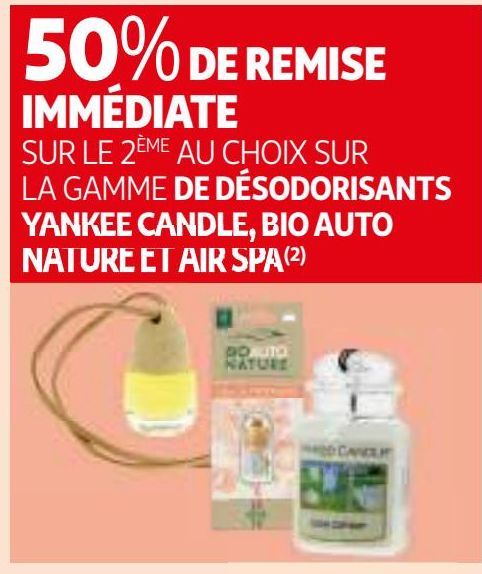 SUR LA GAMME DE DÉSODORISANTS YANKEE CANDLE, BIO AUTO NATURE ET AIR SPA