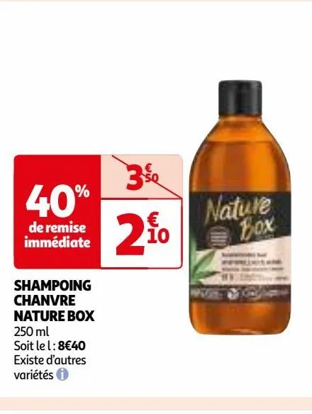 shampoing chanvre nature box
