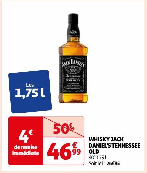 WHISKY JACK DANIEL'S TENNESSEE OLD