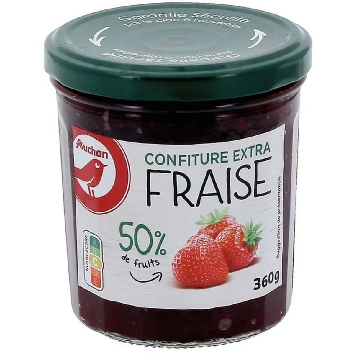 confiture extra fraise auchan