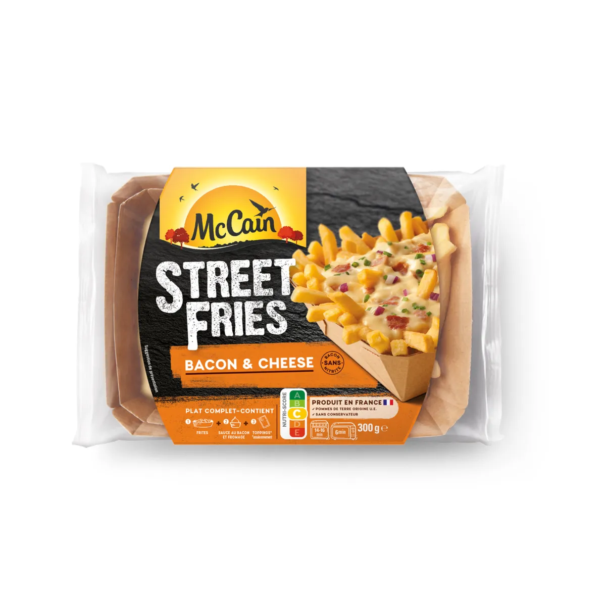 street fries bacon & cheese surgelées mc cain