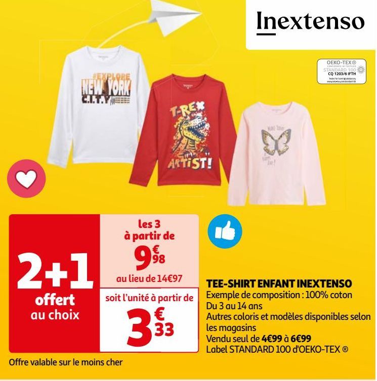 TEE-SHIRT ENFANT INEXTENSO