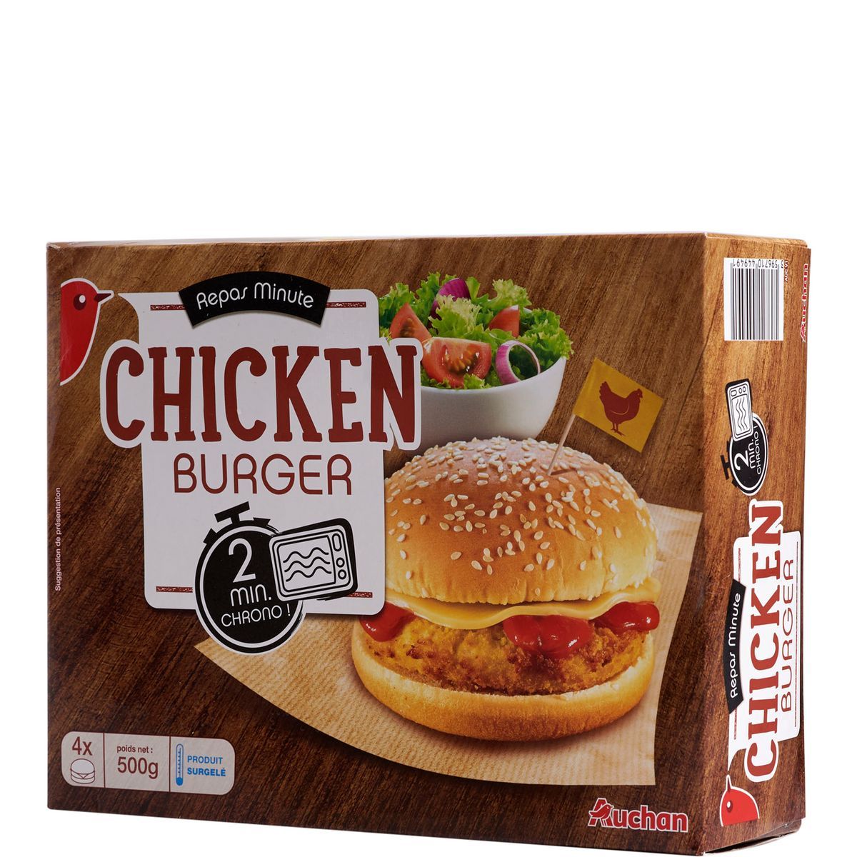 CHICKEN BURGER AUCHAN SURGELÉS