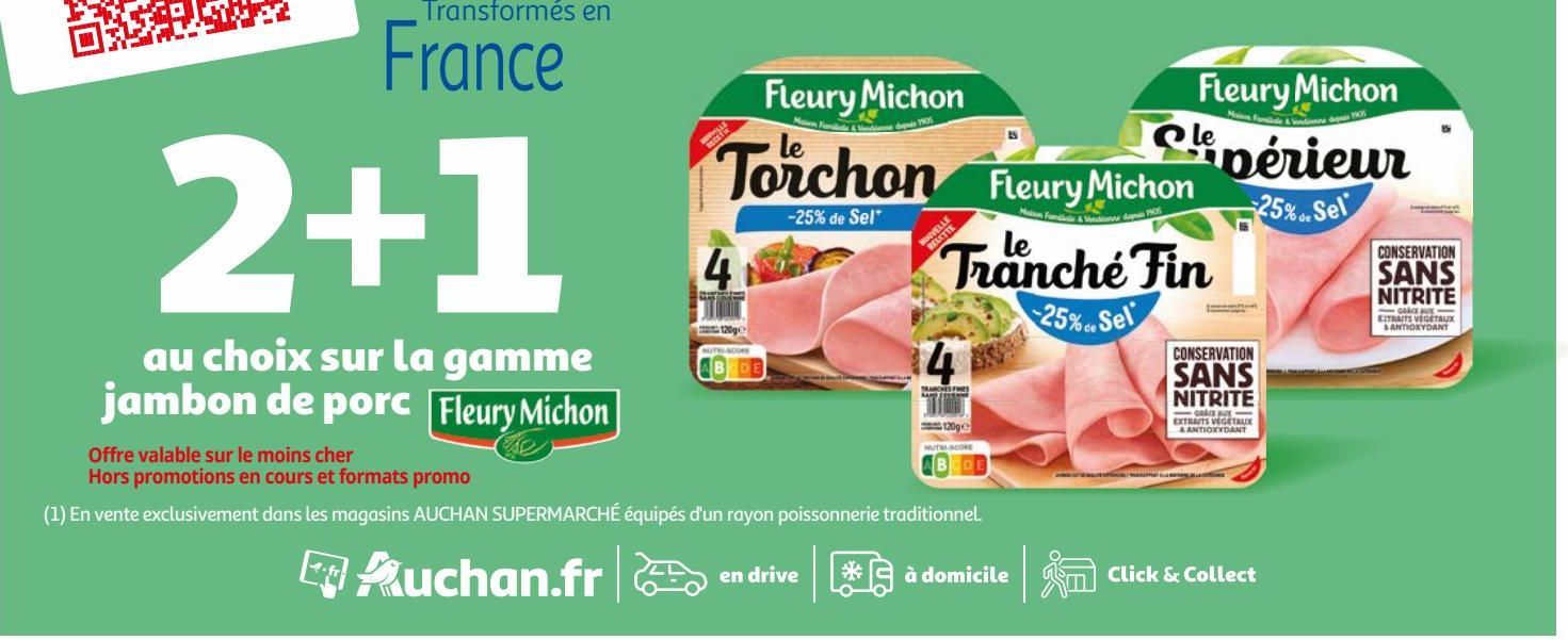 la gamme jambon de porc 