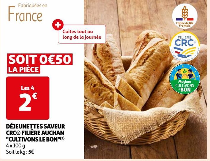 DÉJEUNETTES SAVEUR  CRC® FILIÈRE AUCHAN  "CULTIVONS LE BON"(2)