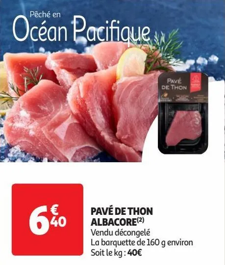 pavé de thon  albacore