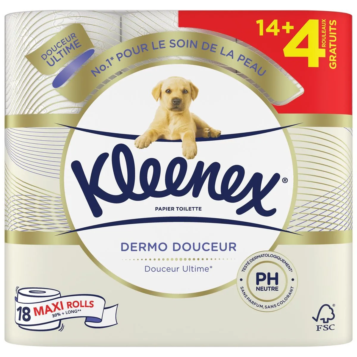  papier toilette dermo douceur  kleenex