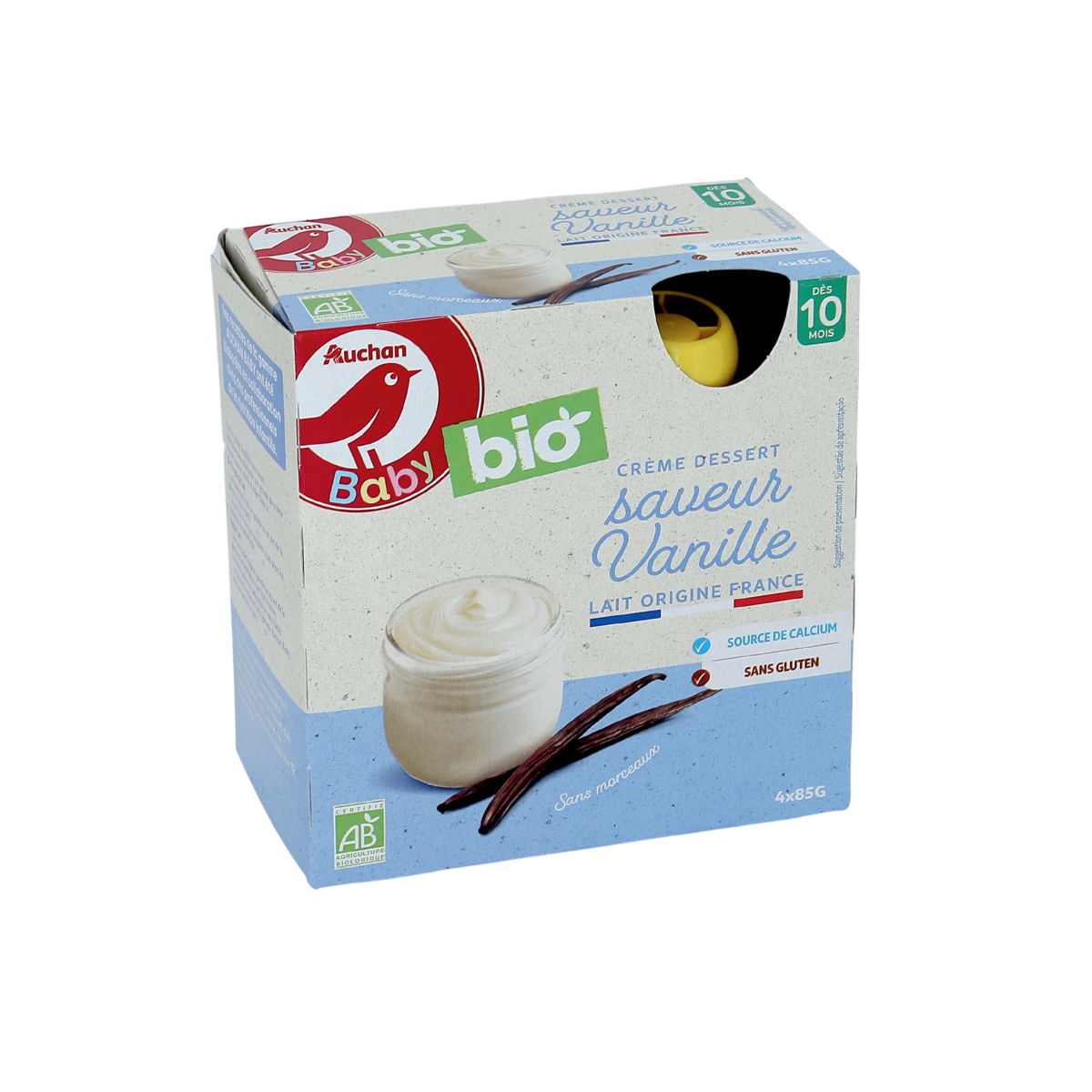 DESSERT LACTÉ  AUCHAN BABY BIO