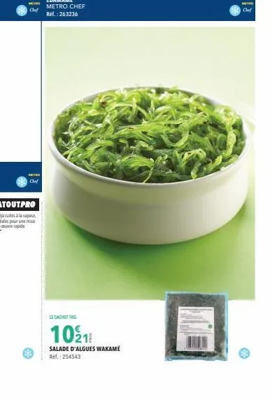 wakamé salade d'algues hero 1kg - 10211 - 254543: profitez de ce sachet!