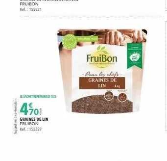 graines de lin fruibon -14g 1kg, ref.: 152527 -40% de réduction pour les chefs de szehertura inc.!