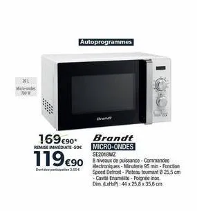 micro-ondes brandt