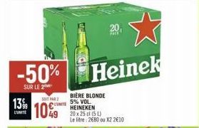 bière blonde Heineken