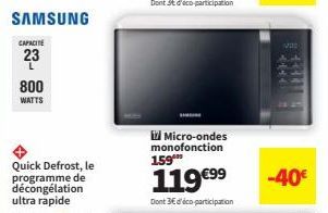 micro-ondes Samsung