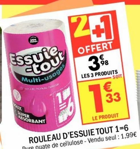 Rouleau d`essuie tout 1=6