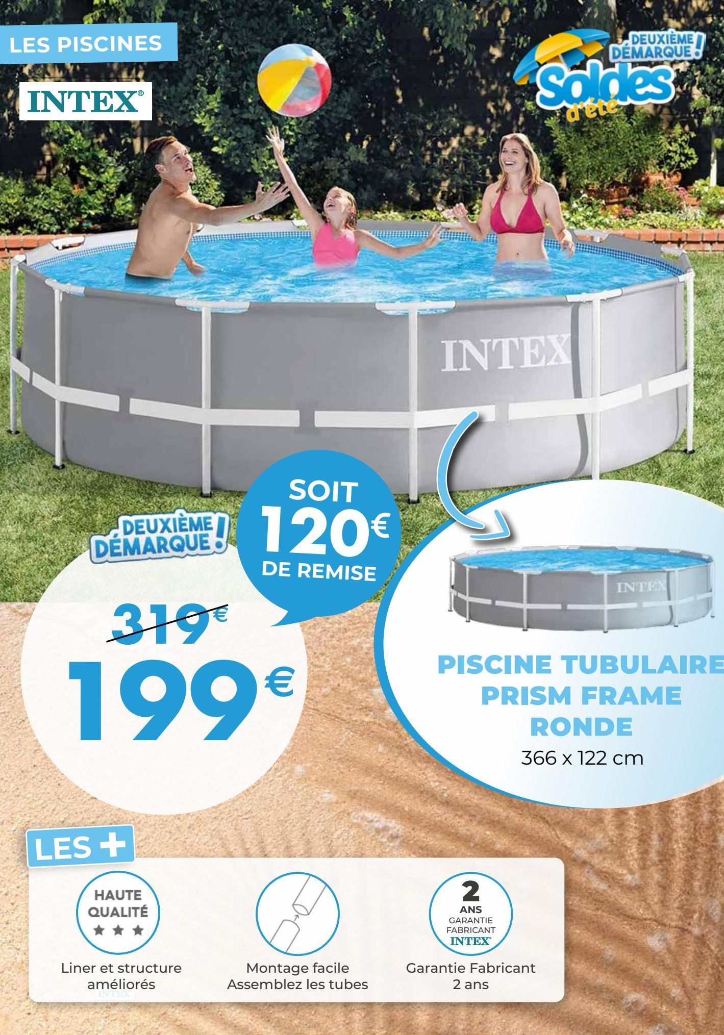 piscine tubulaire prism frame ronde