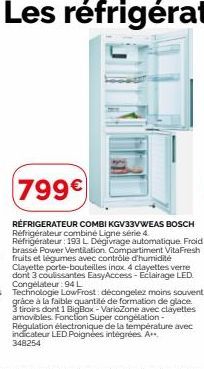 réfrigérateur combiné Bosch