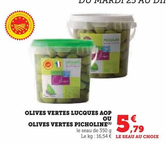 olives vertes lucques aop ou olives vertes picholine