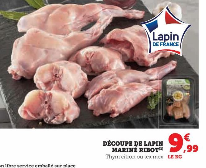 DÉCOUPE DE LAPIN MARINÉ RIBOT(