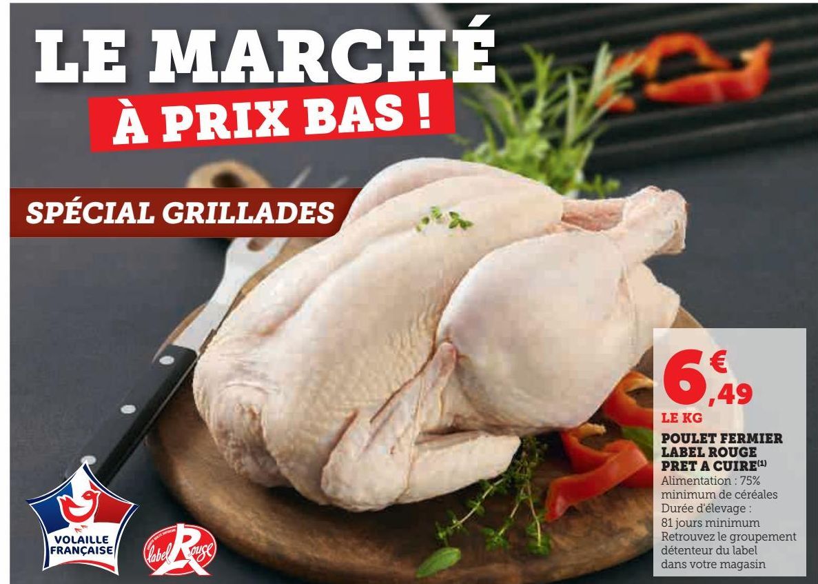 poulet fermier label rouge pret a cuire