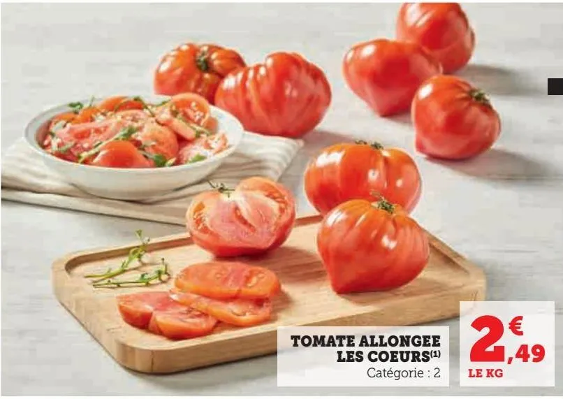 tomate allongee les coeurs