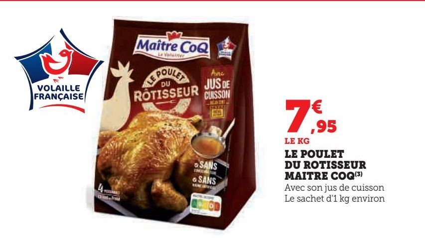 LE POULET DU ROTISSEUR MAITRE COQ