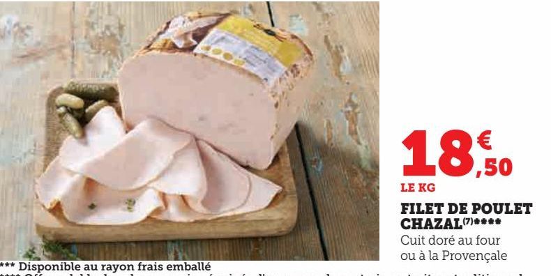 FILET DE POULET CHAZAL