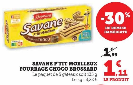 SAVANE P'TIT MOELLEUX FOURRAGE CHOCO BROSSARD