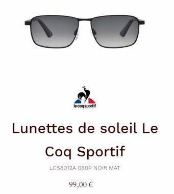 lunettes de soleil Le Coq Sportif