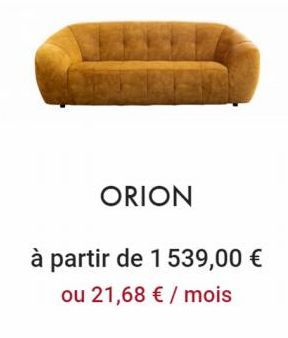 ORION  à partir de 1 539,00 € ou 21,68 € / mois 