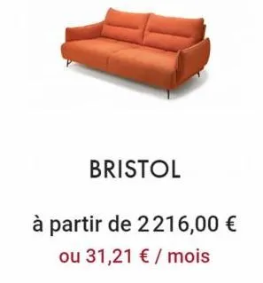 bristol  à partir de 2216,00 € ou 31,21 € / mois 