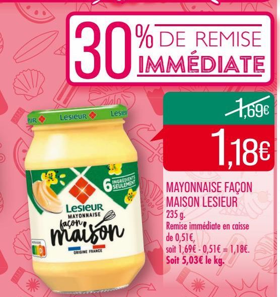 mayonnaise façon maison Lesieur