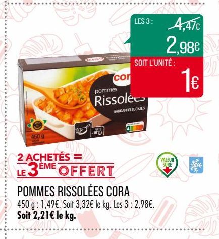 Pommes rissolées Cora