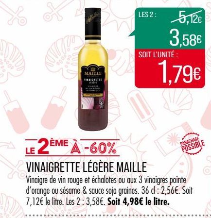 vinaigrette Légère Maille