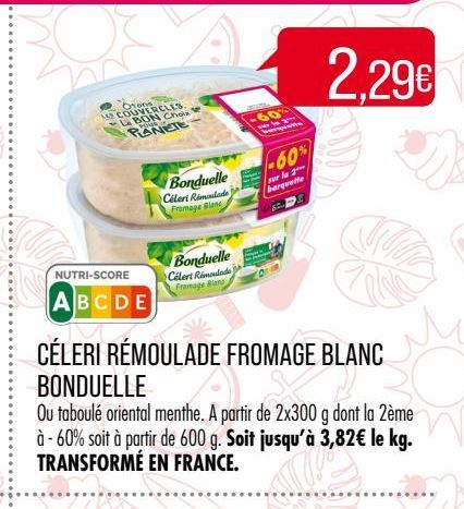 Céleri rémoulade fromage blanc  Bonduelle