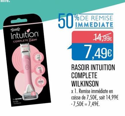 rasoir Intuition complete Wilkinson