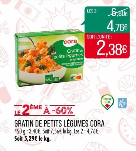 Gratin de petits légumes Cora