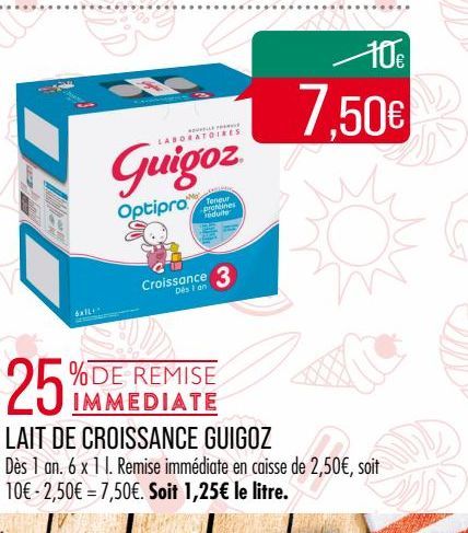 lait de croissance Guigoz