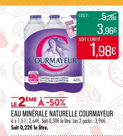 eau minérale naturelle courmayeur