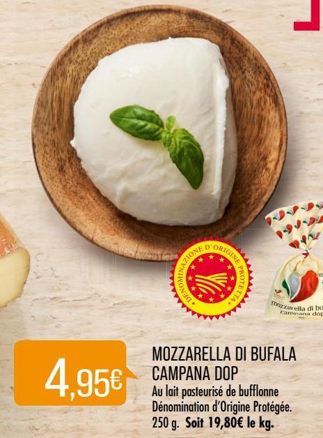 mozzarella di bufala campana DOP