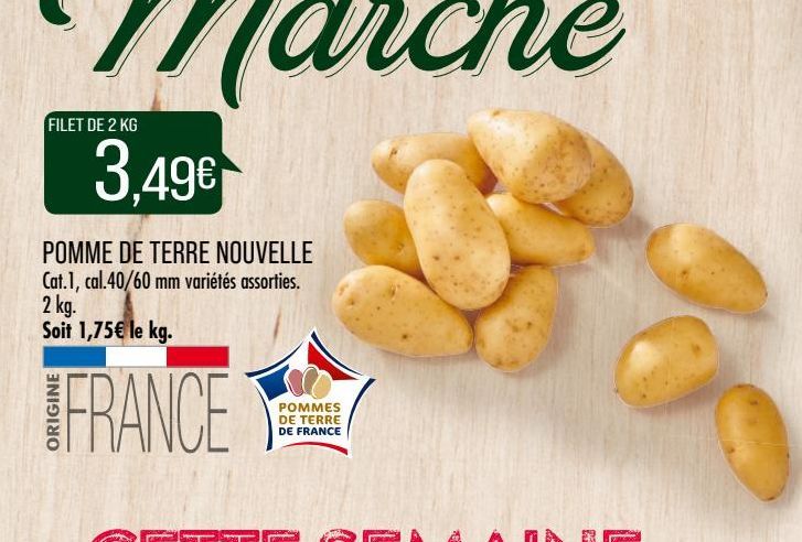 pommes de terre nouvelle