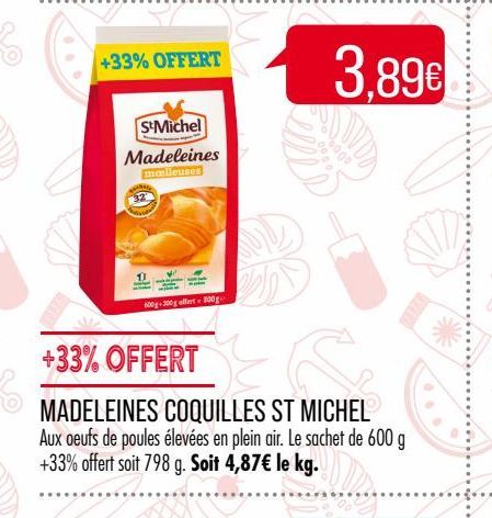 madeleine coquilles St michel