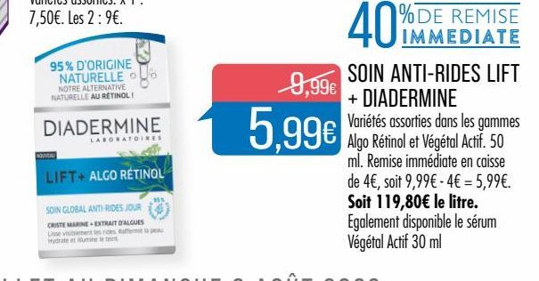 Soin anti-rides lift + Diadermine