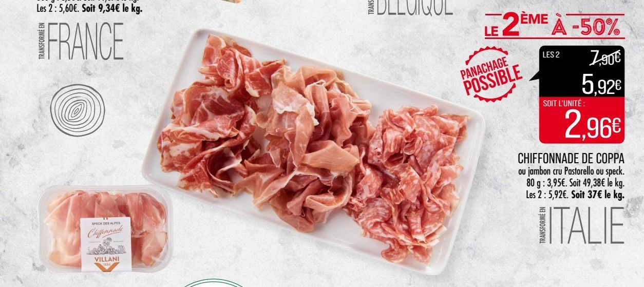 chiffonnade de coppa