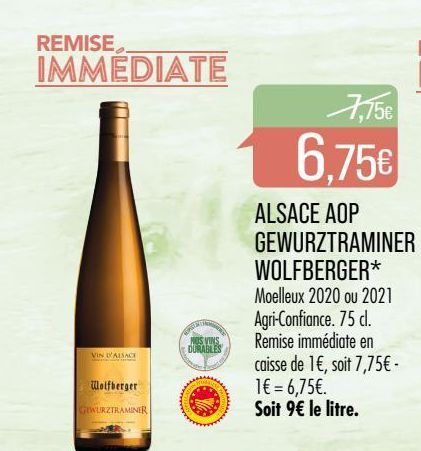 Alsace AOP Gewurztraminer Wolfberger
